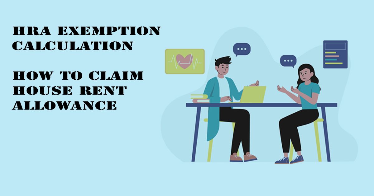Designed Image with 'HRA Exemption Calculation – How to Claim House Rent Allowance' text on it.