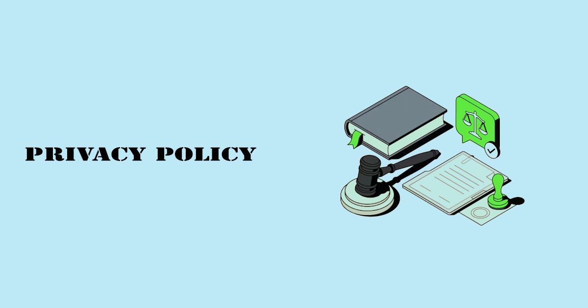 Designed Image with 'Privacy Policy – Data Collection, Cookies & User Information' text on it.